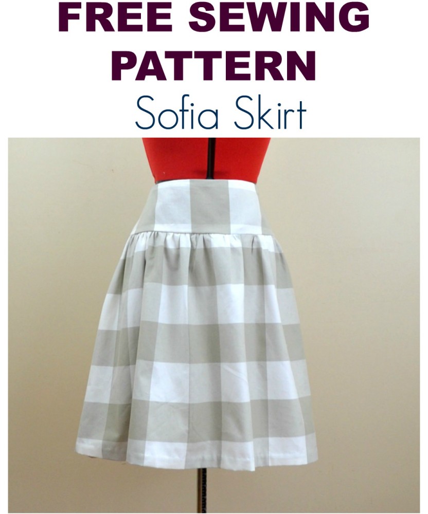 FREE SEWING PATTERN: THE SOFIA SKIRT