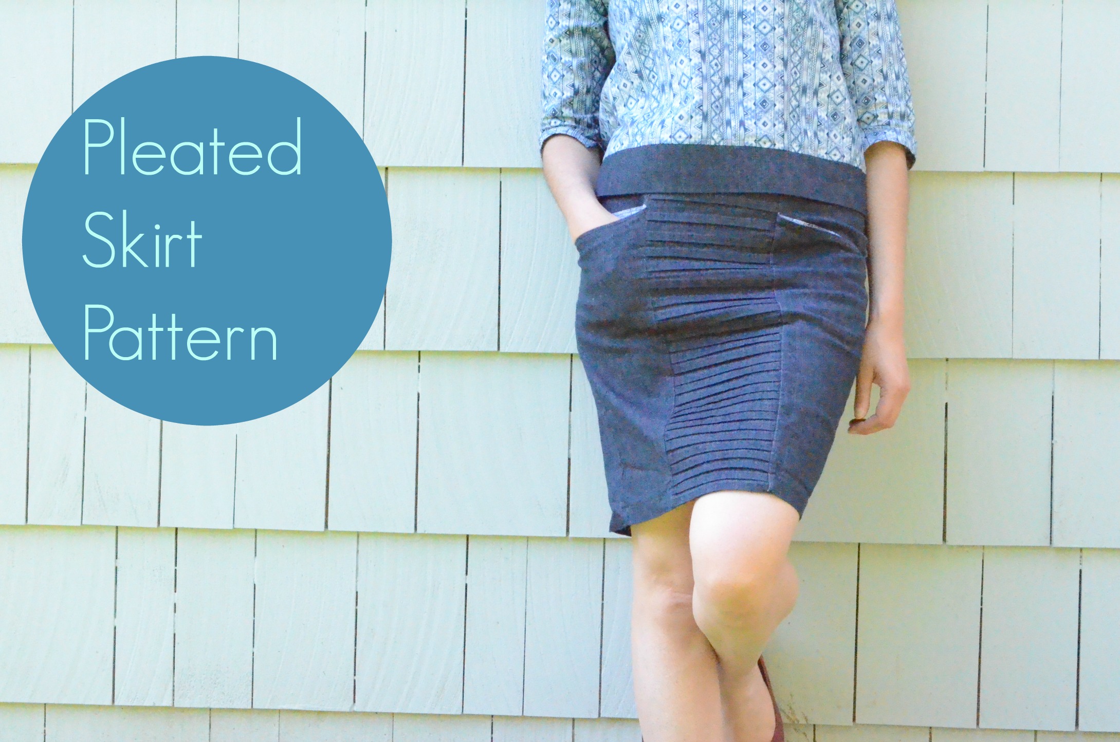 Pleated Skirt Pattern | On the Cutting Floor: Printable pdf sewing ...