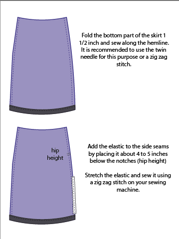 How to make the Rachel Skirt | On the Cutting Floor: Printable pdf ...