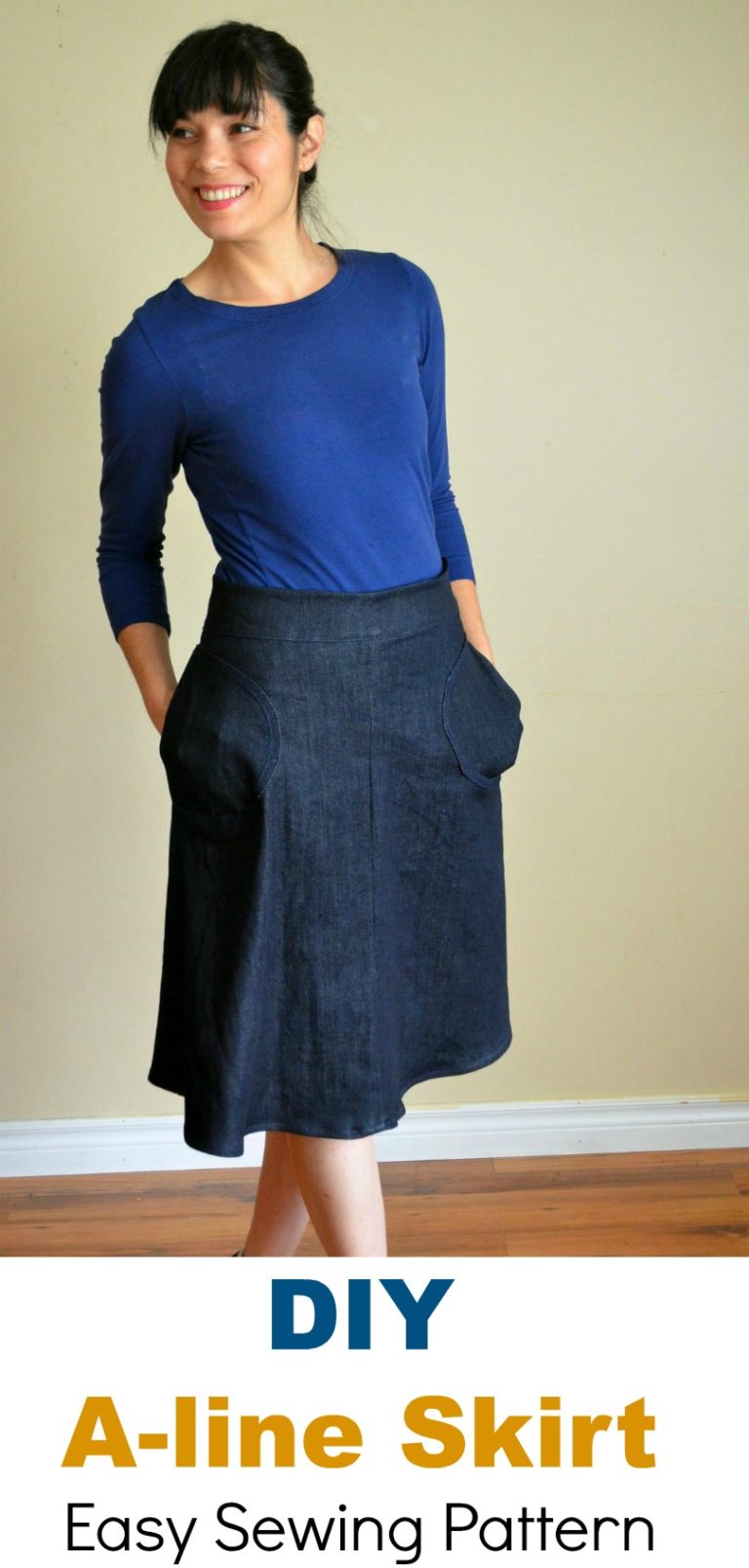 A-Line skirt Free Sewing Pattern | On the Cutting Floor: Printable pdf ...