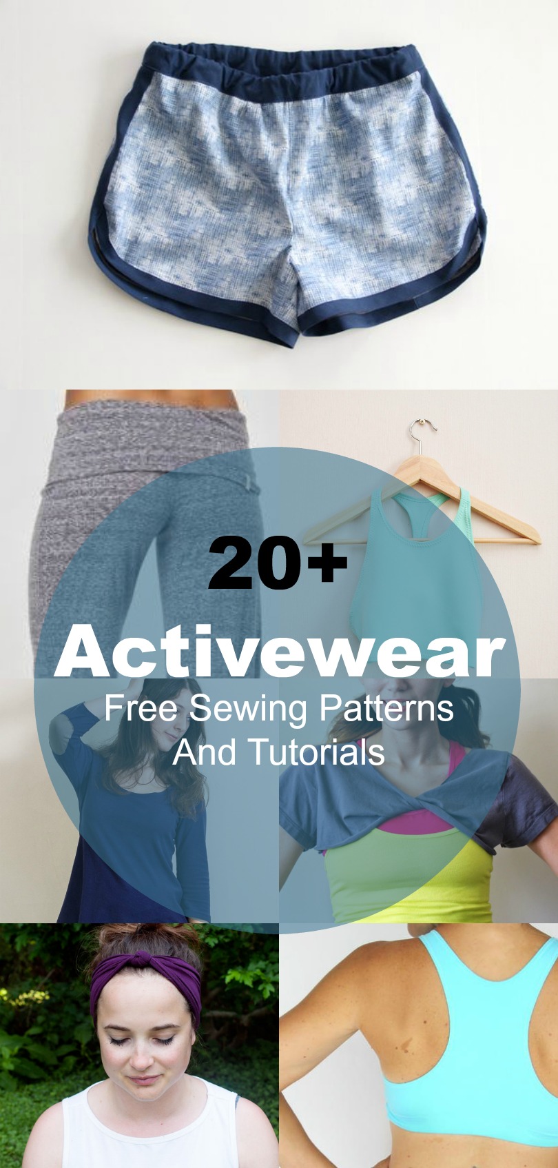 20+ Free Sewing patterns for Athletic Wear