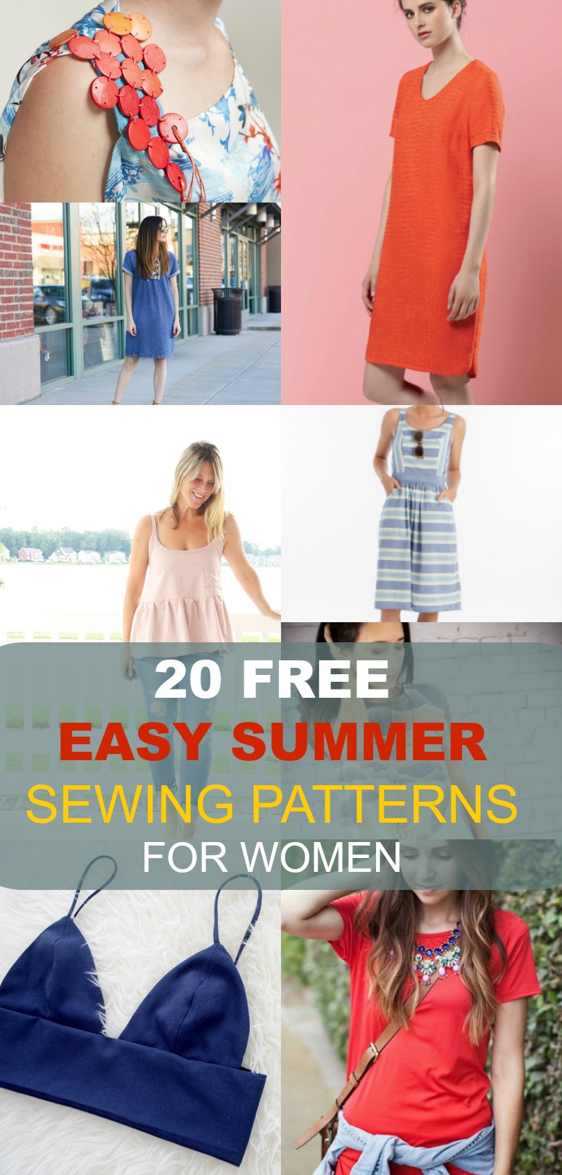 20 Free Sewing Patterns for Summer - Emily Lightly