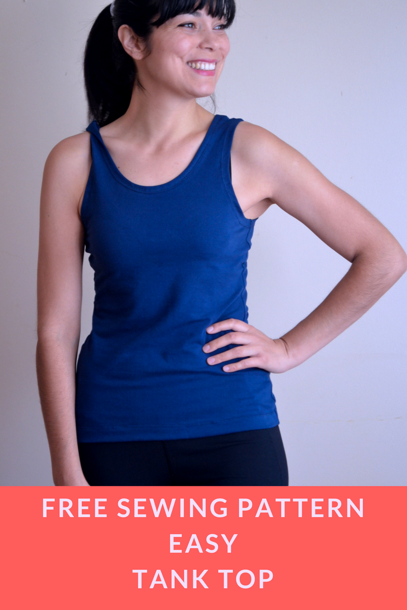 Free DIY Tank top Free Sewing pattern  On the Cutting Floor: Printable pdf  sewing patterns and tutorials for women