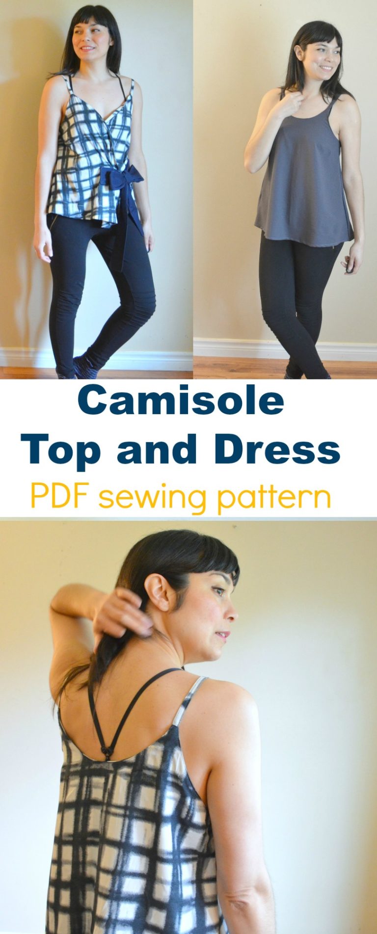 Introducing the Camisole Top and Dress PDF sewing pattern | On the ...