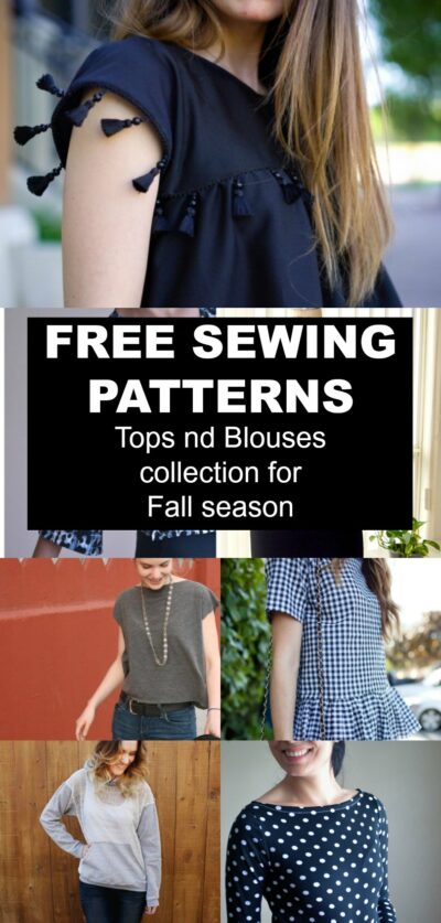 FREE PATTERN ALERT: Top and Blouses collection for the Fall season