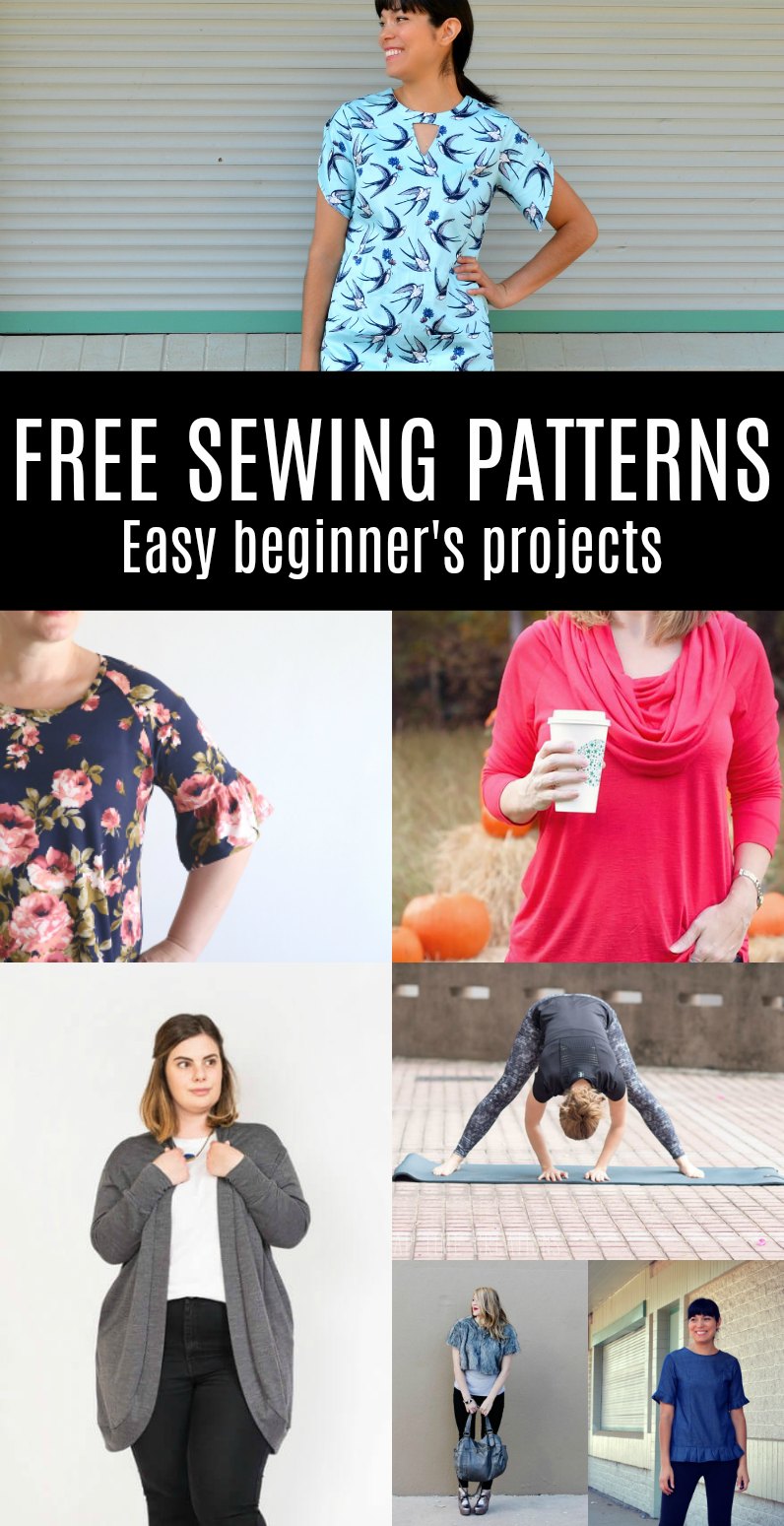 FREE PATTERN ALERT: 20 Sewing patterns for Beginners | On the Cutting ...