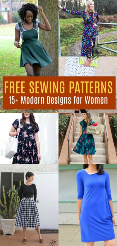 FREE PATTERN ALERT: 15+ Modern Design Sewing Patterns for Women