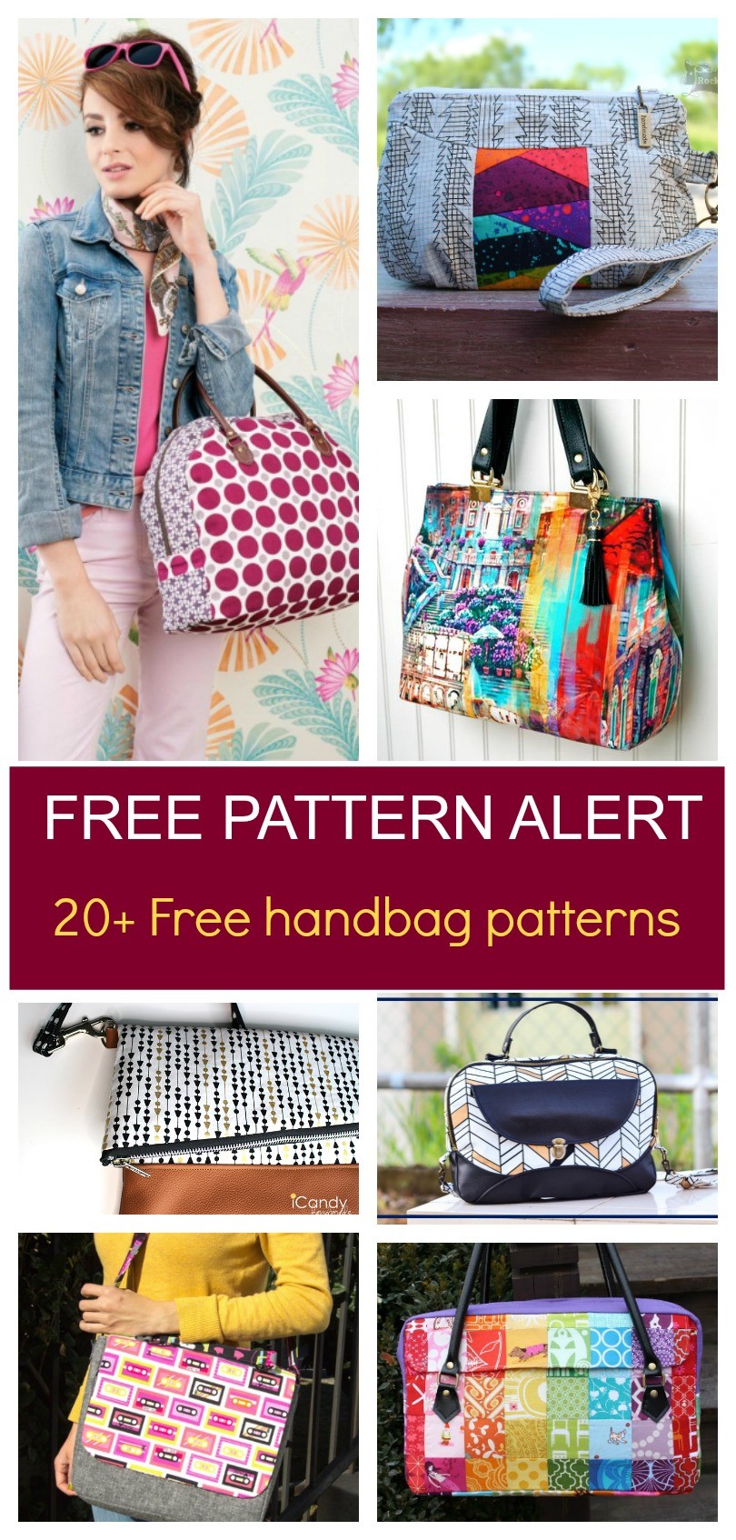 How to sew a leather bag, free PDF sewing pattern and tutorial, sewing with  leather, bag tutorial — Blog