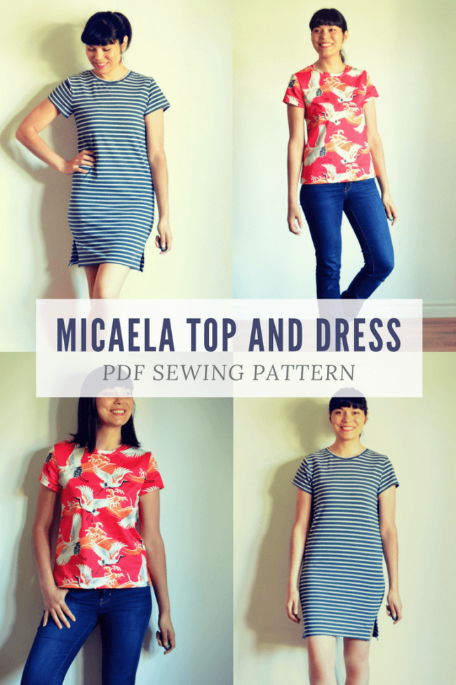 NEW PATTERN FOR SALE: The Micaela Top and Dress PDF sewing pattern and ...