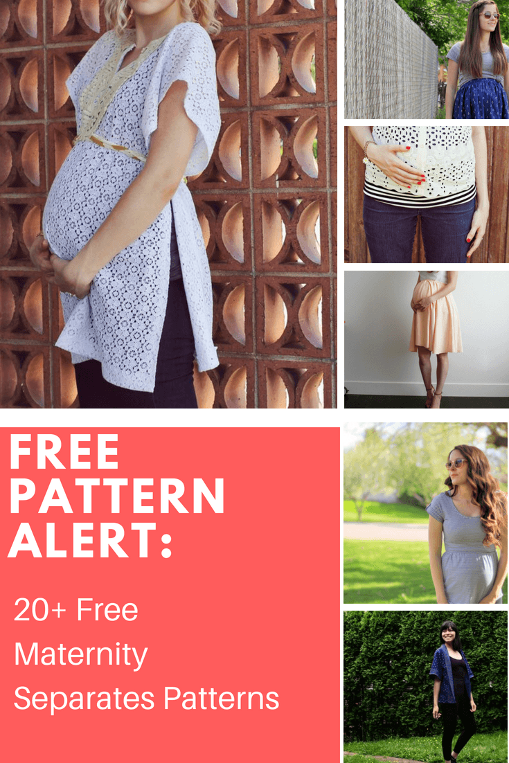 FREE PATTERN ALERT: 20+ Free Maternity Separates Patterns  On the Cutting  Floor: Printable pdf sewing patterns and tutorials for women