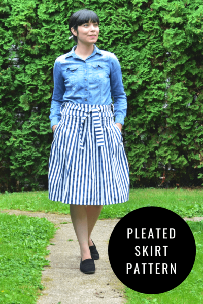 FREE SEWING PATTERN: The Pleated skirt pattern - On the Cutting Floor ...