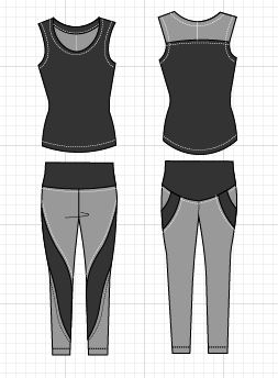 NEW PATTERN SALE: The Rowen Active-wear Set PDF sewing pattern and ...