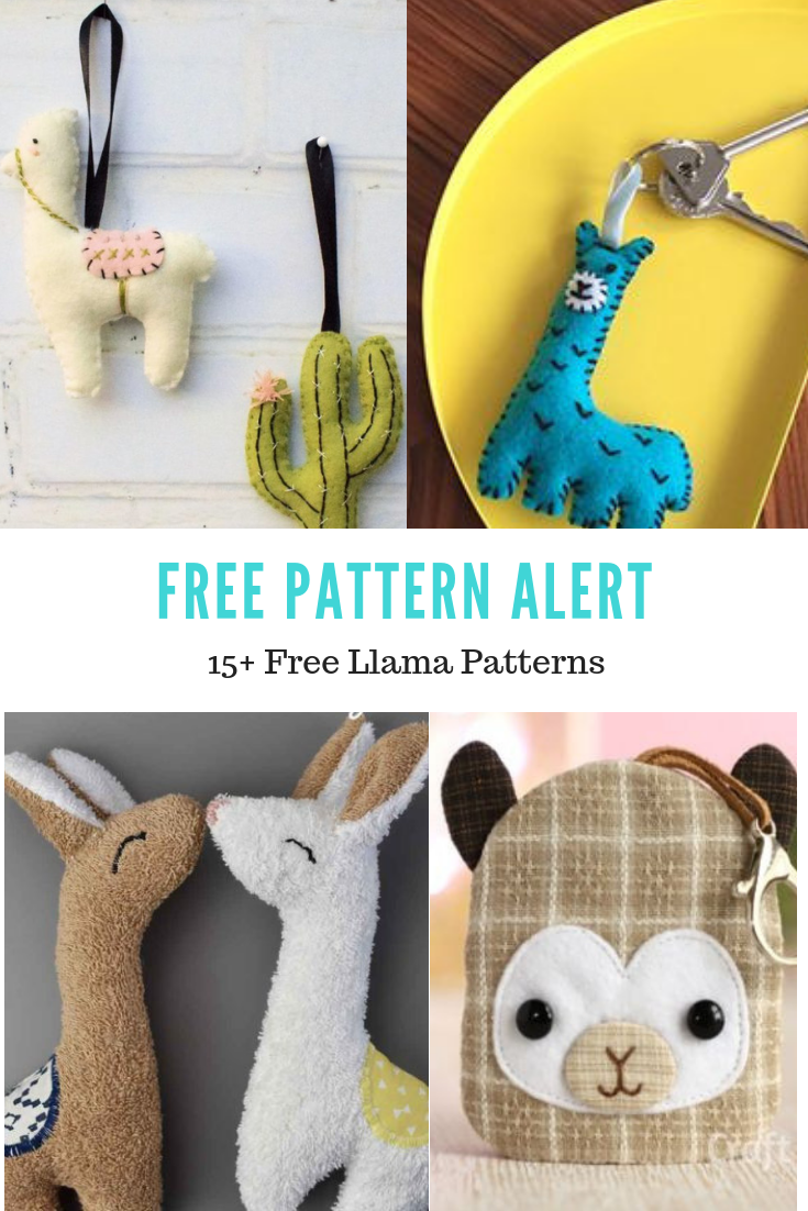 llama stuffed animal sewing pattern