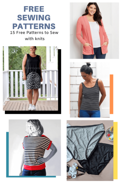 FREE PATTERN ALERT: 15 Easy Free Patterns to Sew with Knits - On the ...