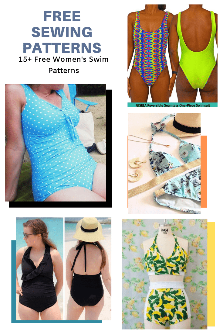 FREE PATTERN ALERT: 15+ Free Women's Swim Patterns  On the Cutting Floor:  Printable pdf sewing patterns and tutorials for women