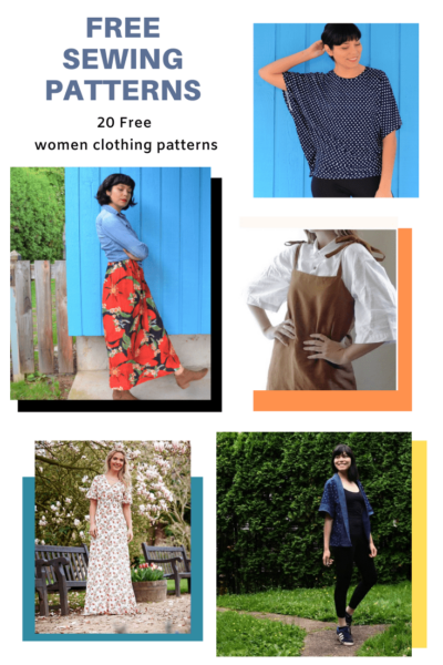 FREE sewing patterns: 20+ clothing patterns for women - On the Cutting ...