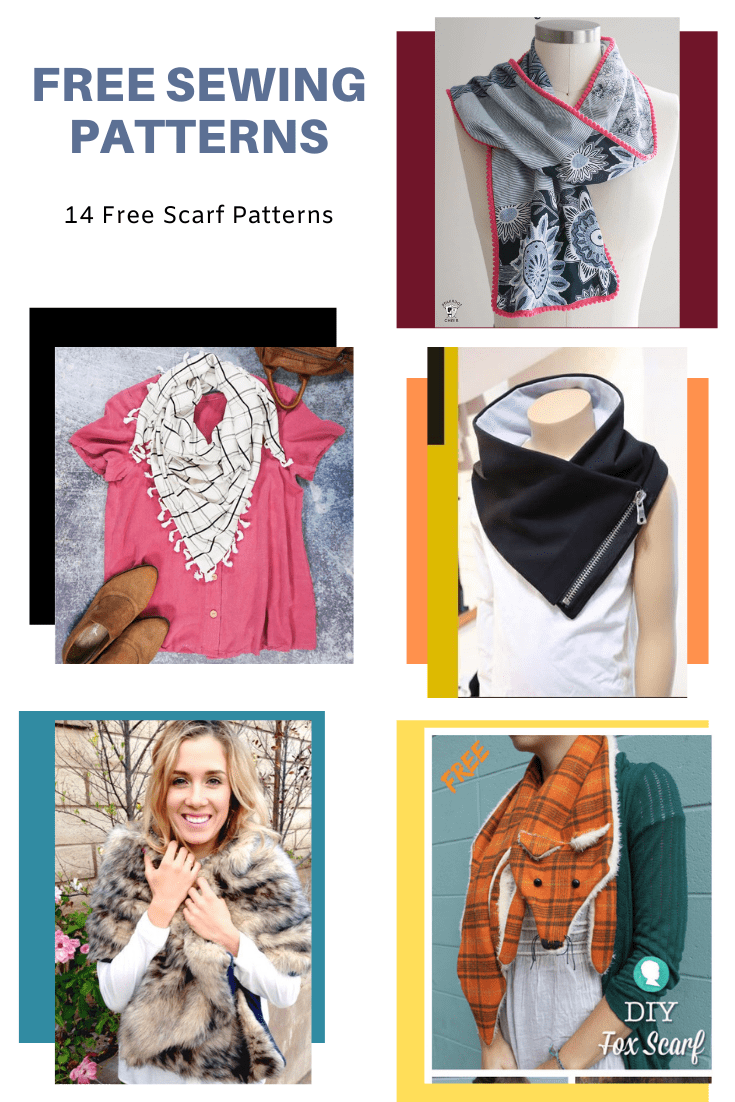 PDF Hooded Infinity Scarf Sewing Pattern — .
