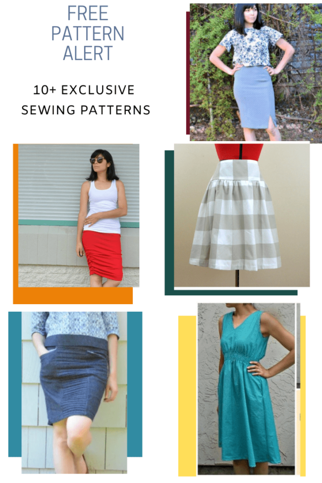 10+ EXCLUSIVE FREE SEWING PATTERNS FOR WOMEN - On the Cutting Floor ...