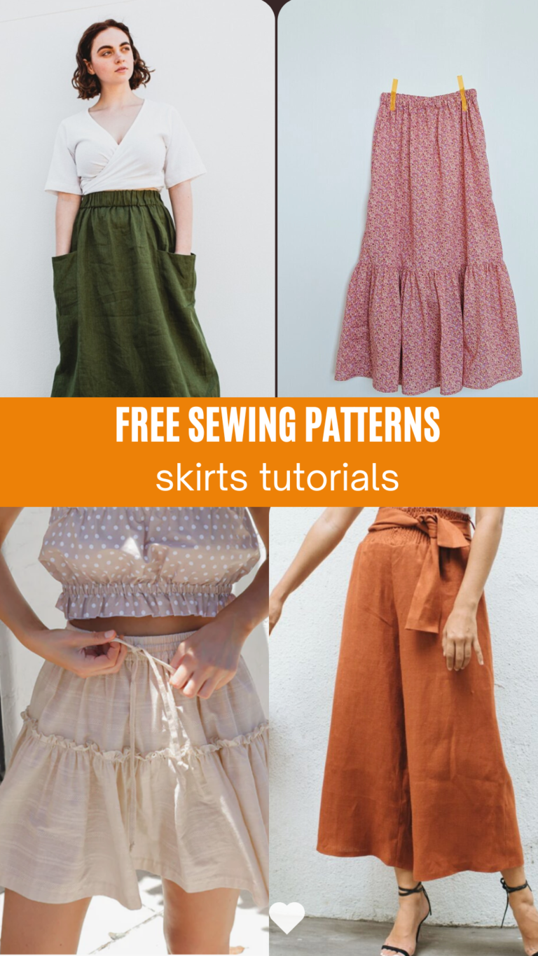 FREE PATTERN 10 FREE SKIRT PATTERNS - On the Cutting Floor: Printable ...