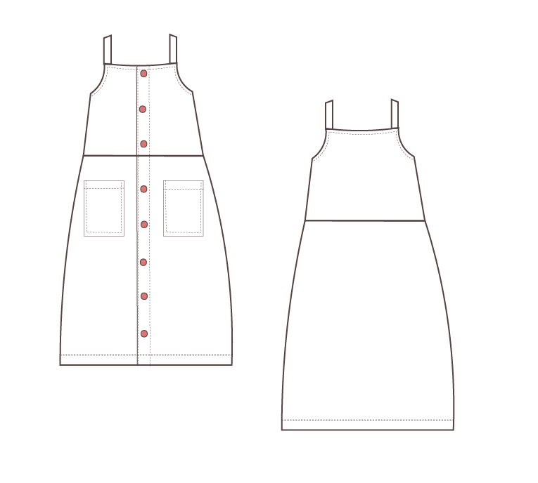 Autumn Dress PDF sewing pattern - On the Cutting Floor: Printable pdf ...